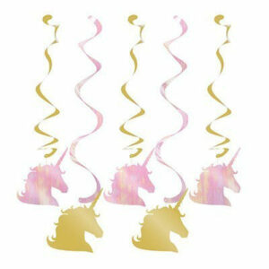 Festone Pendente Unicorno 5 pz