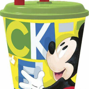 Bicchiere con Coperchio e Cannuccia Topolino – Mickey Mouse *