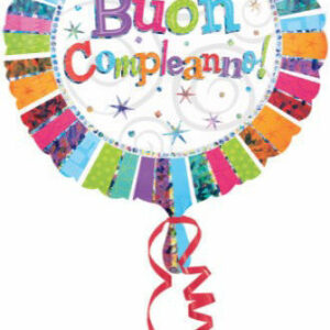 Palloncino Mylar 45 cm Buon Compleanno