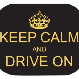 Tendine Parasole 44×35 cm Keep Calm and Drive On 2 pz *