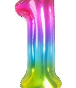 Palloncino Mylar 86 cm Yummy Gummy Rainbow numero 1 *