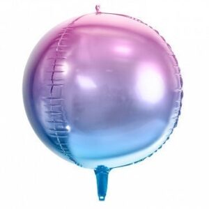 Palloncino Mylar Sfera 14” 35 cm Sfumato Blu e Viola *