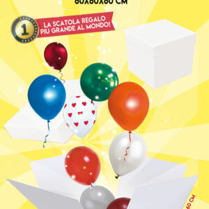 Big Skatush Scatola Regalo porta palloncini 60x60x60