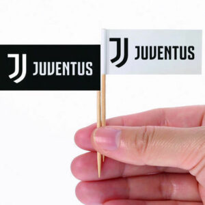 Bandierine per Cocktail Ufficiale Juventus 24 pz *