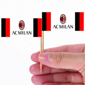 Bandierine per Cocktail Ufficiale Milan 24 pz *