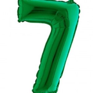 Palloncino Mylar 36 cm Verde Numero 7*