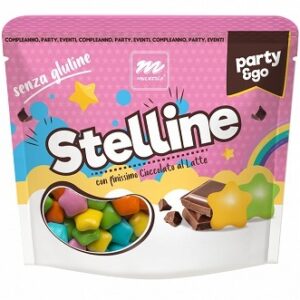 Stelline di cioccolato al latte multicolore 400 gr