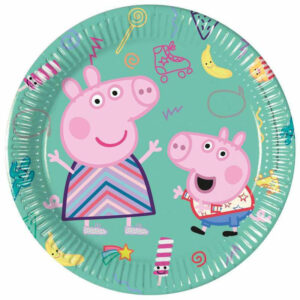 Piatti in carta 20 cm Peppa Pig Messy 8 pz *