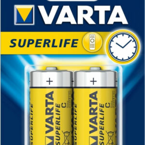 2 Batterie Mezza Torcia C –  Varta Superlife *