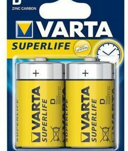 2 Batterie Torcia D –  Varta Superlife *