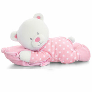 Peluche Orsetto sdraiato 30 cm Rosa *