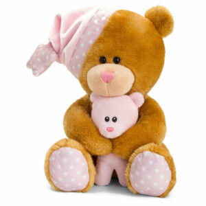 Peluche Orso con musica 25 cm Rosa *