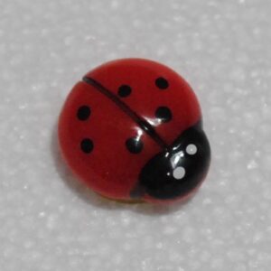 Coccinella in plastica con adesivo 50 pz circa 2 cm