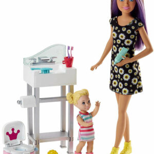 Barbie Babysitter Lavandino e Vasino