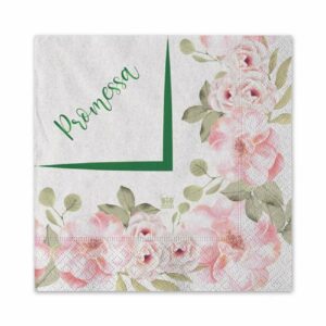 Tovaglioli 25×25 cm Promessa Floral 20 pezzi *