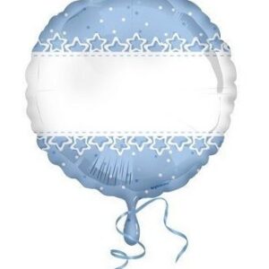 Palloncino Mylar 18” 45 cm Azzurro personalizzabile *