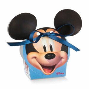 Scatola portaconfetti Volto azzurro Mickey Mouse 5,5x4x10,5 cm 10 pezzi *