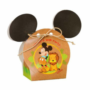 Scatola portaconfetti Volto Mickey Mouse Savana 5,5x4x10,5 cm 10 pezzi *