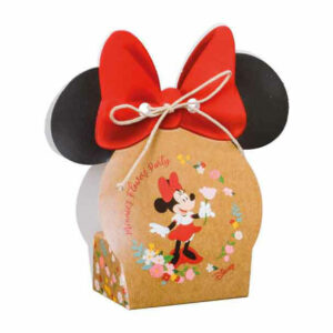 Scatola portaconfetti Volto Minnie Flower 5,5x4x10,5 cm 10 pezzi *