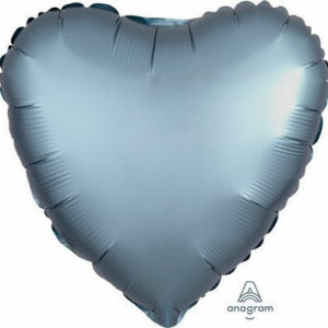 Palloncino Mylar 17″ 42 cm Cuore Satinato Blu