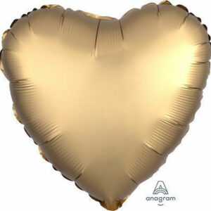 Palloncino Mylar 17″ 42 cm Cuore Satinato Oro