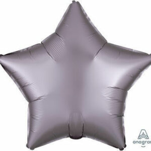 Palloncino Mylar 17″ 42 cm Stella Satinato Grigio