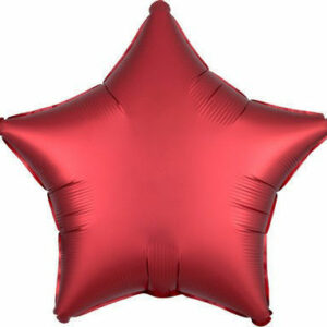 Palloncino Mylar 17″ 42 cm Stella Satinato Rosso Sangria