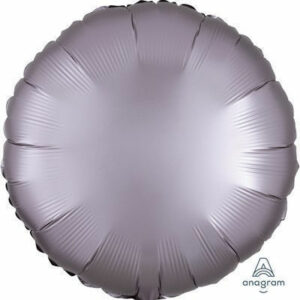 Palloncino Mylar 17″ 42 cm Tondo Satinato Grigio