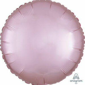 Palloncino Mylar 17″ 42 cm Tondo Satinato Rosa Pastello