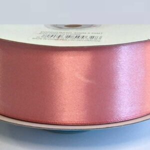 Rotolo Nastro Doppio Raso Rosa Antico 40 mm 50 metri *