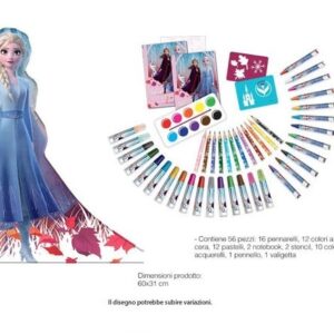 Maxi Set Sagomato Frozen con colori e accessori *