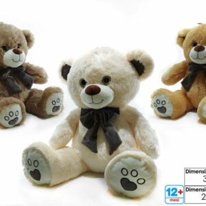 Peluche 25 cm Orsetto seduto con fiocco *