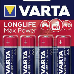 Batterie Varta Longlife Max Power Stilo AA 4 pezzi *