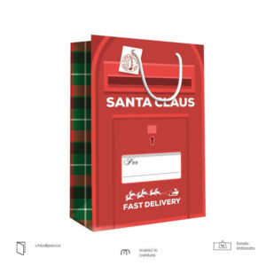 Busta Mail Box Santa Claus  18x10x23 cm *