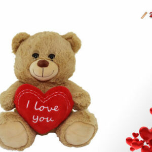 Peluche 25 cm Orso con cuore *