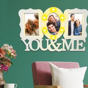 Cornice 3 foto You e Me 42×28 cm con luci *