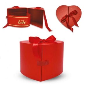 Scatola Regalo a forma di cuore 24,7x23x17 cm *