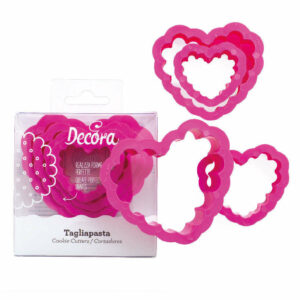 Set 4 tagliapasta Cuore festonato *