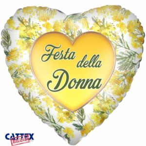 Palloncino Mylar 18” 45 cm Cuore Festa della Donna *