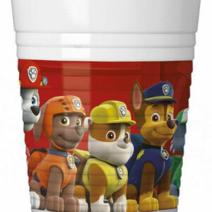 Bicchieri in plastica 200 ml Paw Patrol 8 pezzi *