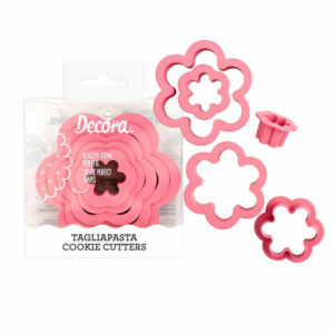 Tagliapasta in plastica fiore Set 6 pezzi *