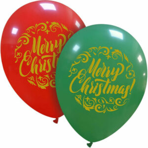 Palloncini in lattice 12” 30 cm Merrry Christmas 100 pezzi *