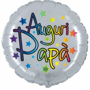 Palloncino Mylar 18” 45 cm Auguri Papà *