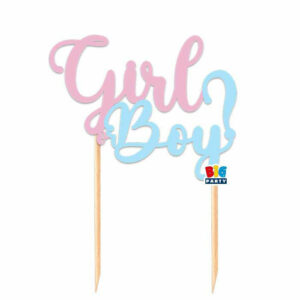 Cake Topper Italic 18×21 cm Baby Girl or Boy? *