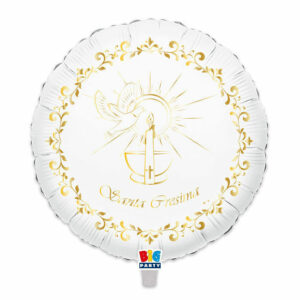 Palloncino Mylar 18” 45 cm Cresima Gold *