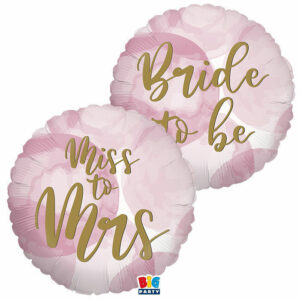 Palloncino mylar 45 cm Bride to Be *