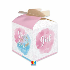 Scatoline Cubetto Fiocco Gender Reveal 25 pezzi *