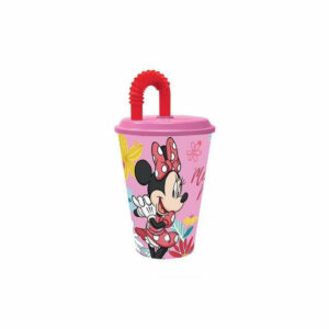 Minnie Bicchiere con cannuccia 430 ml *