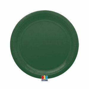 Piatti in Carta Ecolor 24 cm Verde Foresta 25 pz