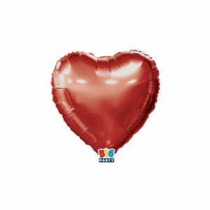 Palloncini Mylar Cuore 9” 25 cm Rosso Metal 5 pezzi *